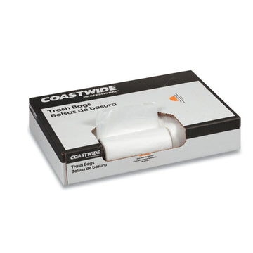 Coastwide Professional™ Accufit Linear Low-density Can Liners, 55 Gal, 1.3 Mil, 40" X 53", Clear, 100-carton freeshipping - TVN Wholesale